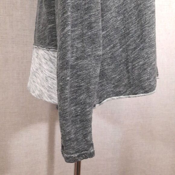 Free People FP Beach Two Body Raglan Tunic Top Sweater Cowl Neck Gray One Size - Picture 11 of 15